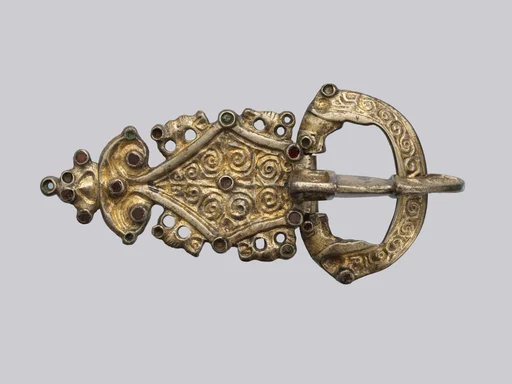 Plate, Loop, and Tongue of Belt Buckle