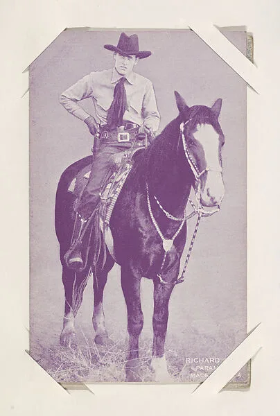 Richard Allen from Western Stars or Scenes Exhibit Cards series (W412) — Unknown