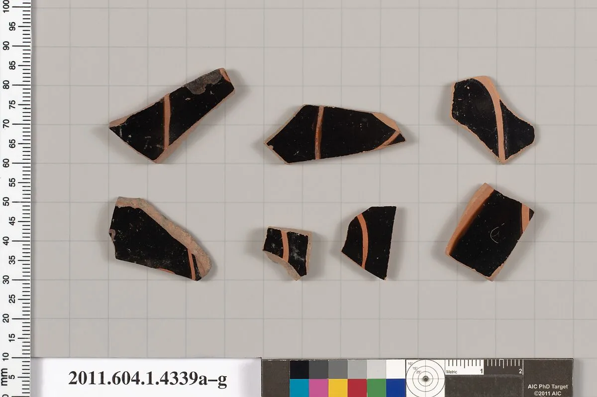 Terracotta fragments of kylikes (drinking cups) — Unknown