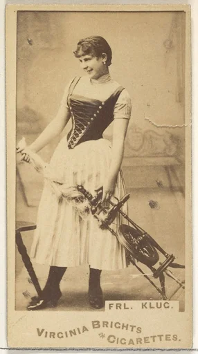 Fräulein Klug, from the Actors and Actresses series (N45, Type 1) for Virginia Brights Cigarettes