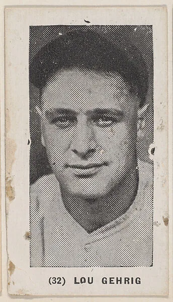 Lou Gehrig from the Baseball Players photo series (W502) — Unknown