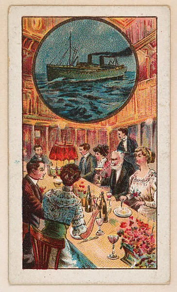 Dining Room, bakery card from the Around the World Series (D92), issued by White Star Bakery — White Star Bakery