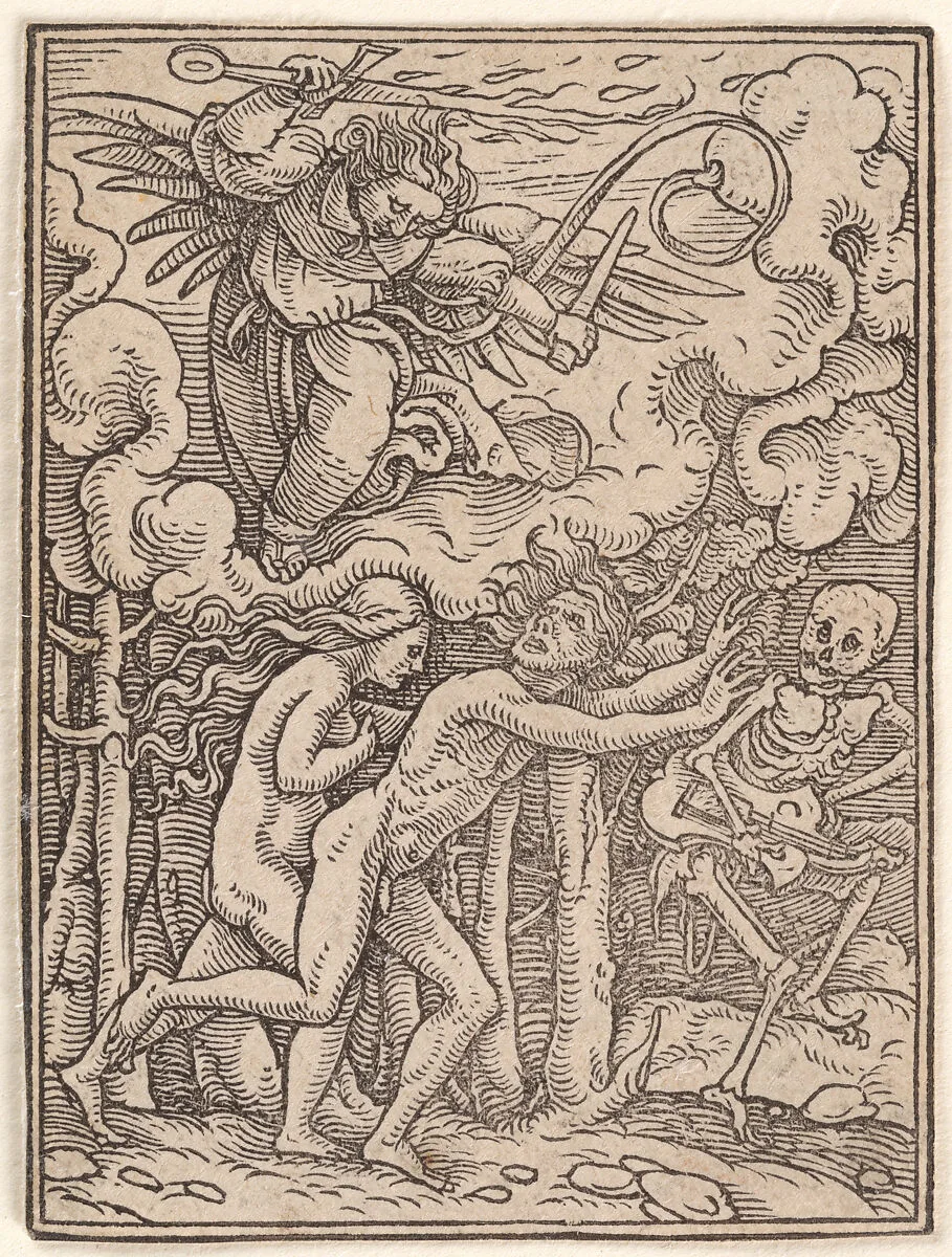 Expulsion from Paradise, from The Dance of Death — Hans Holbein the Younger|Hans Lützelburger