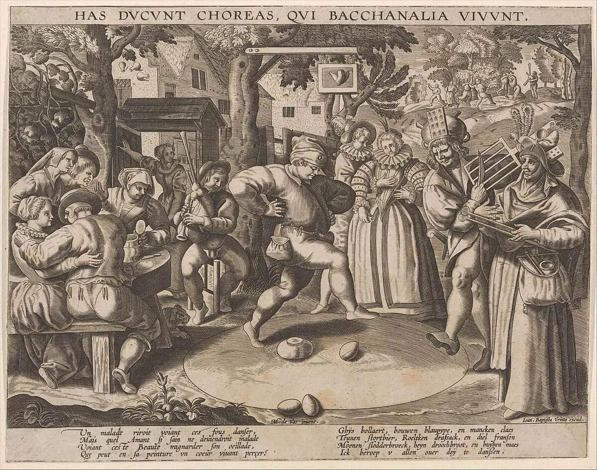 The Egg-Dance — Maerten de Vos|Anonymous, Netherlandish, late 16th century|Johannes Baptista Vrints
