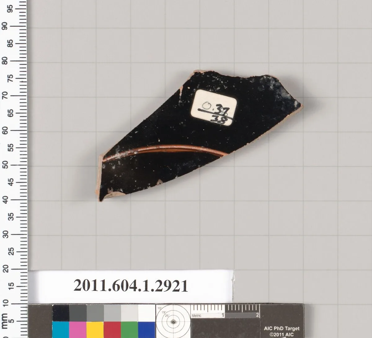 Terracotta fragment of a kylix (drinking cup) — Unknown