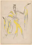 Drawing for a theatrical costume for Topaz, a faun — Vincente Minnelli
