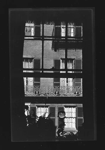 [Window in Darkened Room on West Cedar Street, Boston, Massachusetts]
