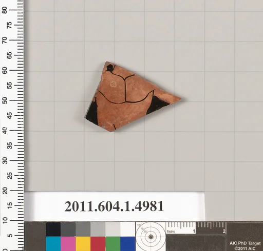 Terracotta fragment of a kylix (drinking cup)