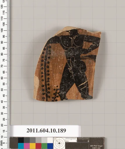 Terracotta fragment of a closed shape