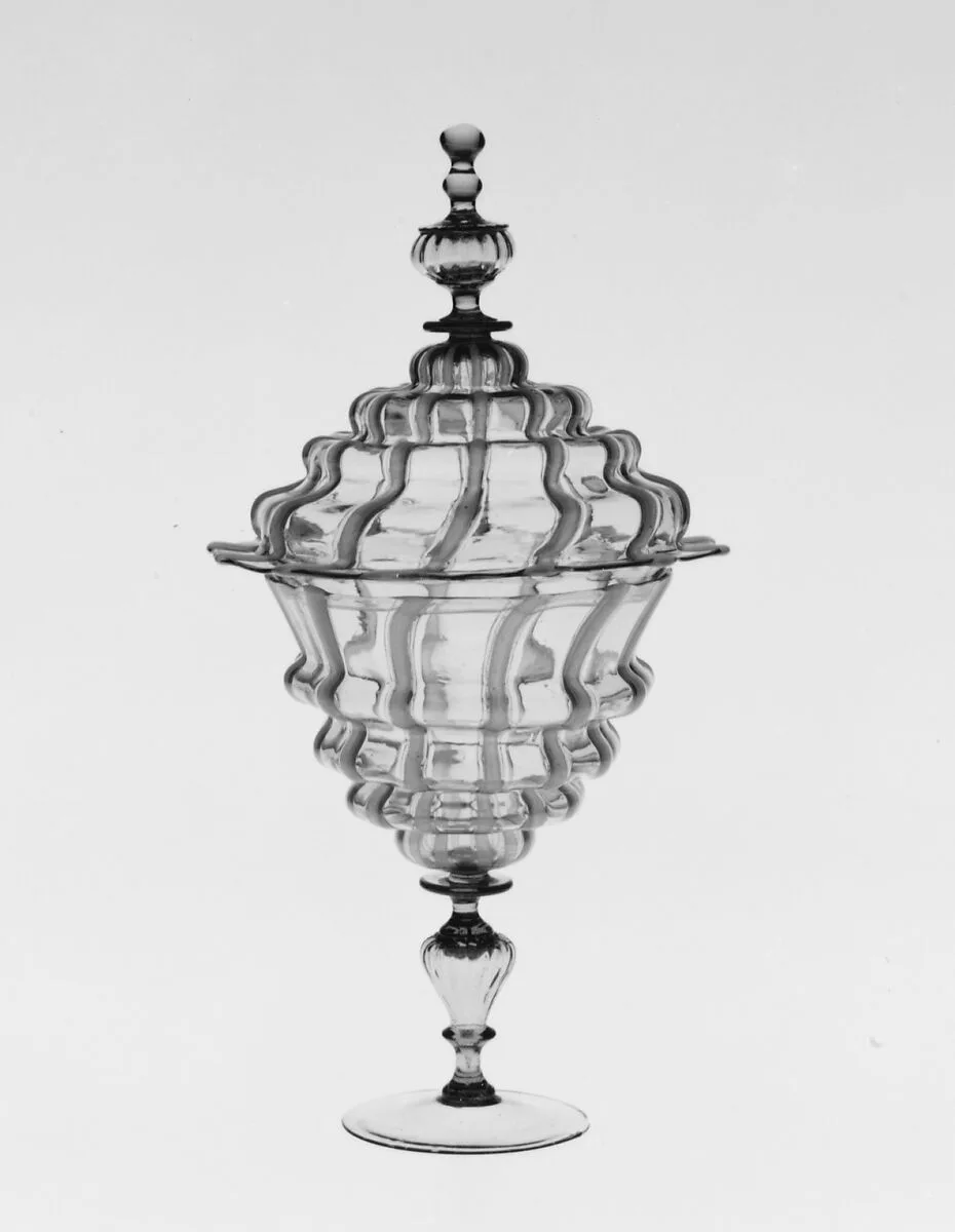 Covered sweetmeat dish — Antonio Salviati