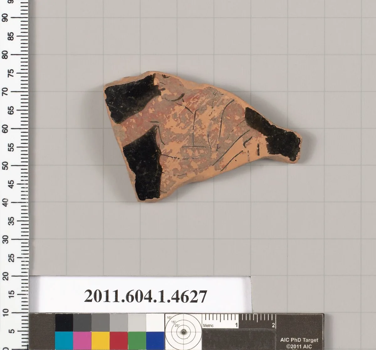 Terracotta fragment of a kylix (drinking cup) — Unknown