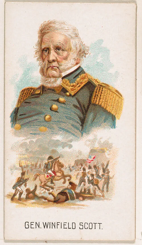 General Winfield Scott, from Leaders series (N222) issued by Kinney Bros. — Kinney Brothers Tobacco Company