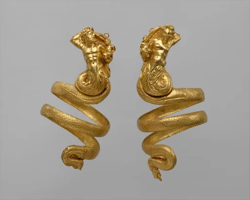 Pair of gold armbands
