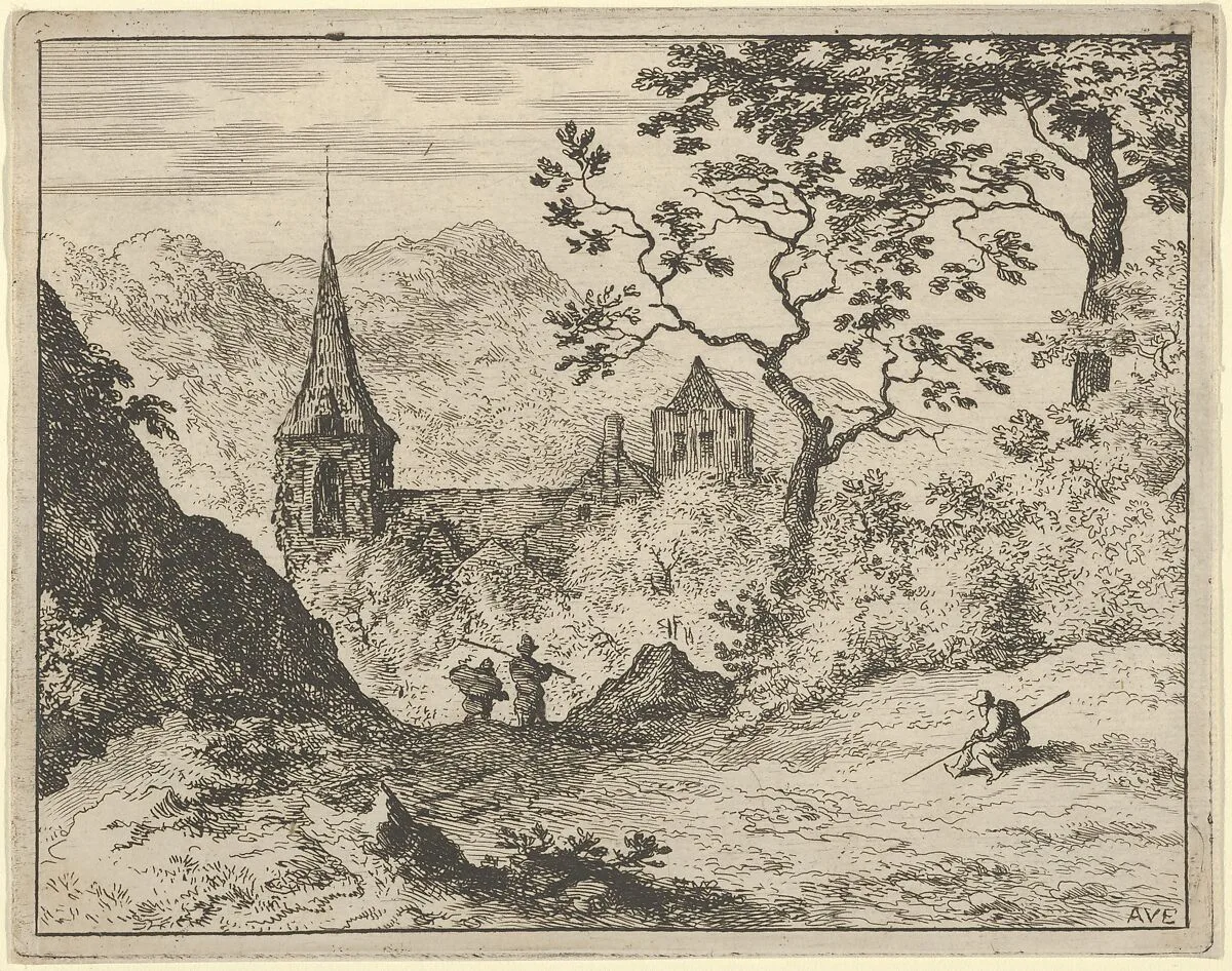 The Church in the Valley — Allart van Everdingen