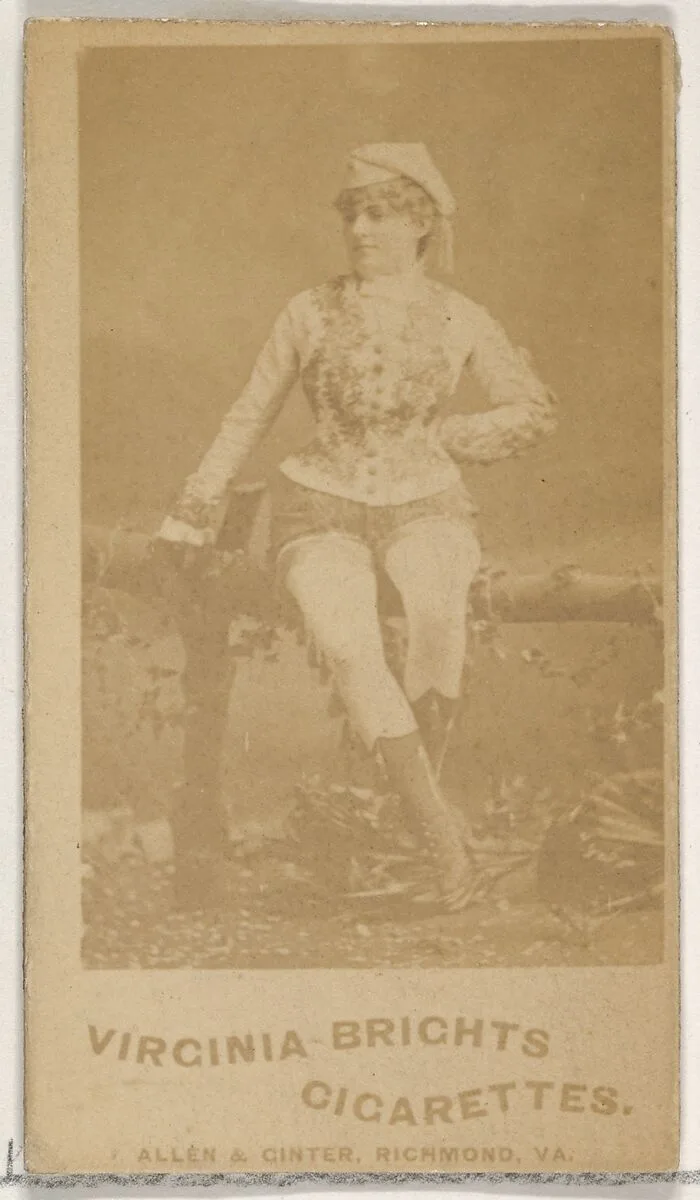 From the Actors and Actresses series (N45, Type 5) for Virginia Brights Cigarettes — Allen & Ginter