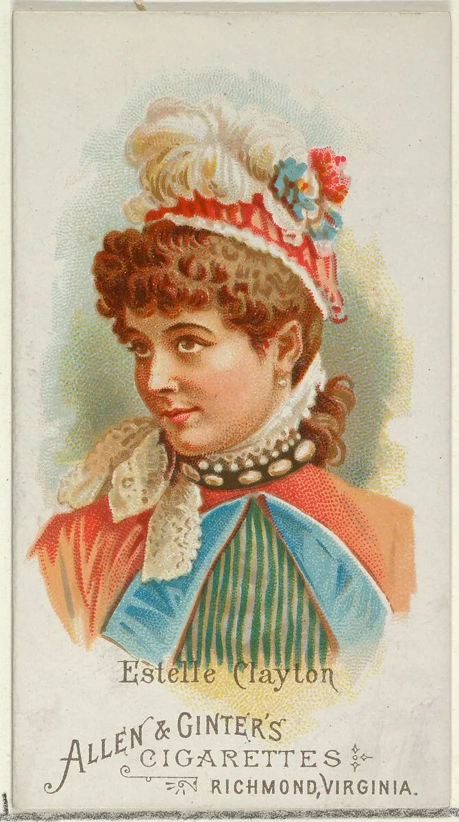 Estelle Clayton, from World's Beauties, Series 1 (N26) for Allen & Ginter Cigarettes — Allen & Ginter