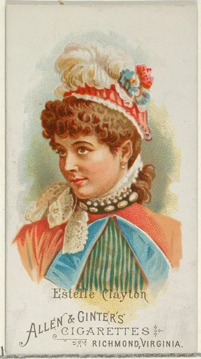Estelle Clayton, from World's Beauties, Series 1 (N26) for Allen & Ginter Cigarettes