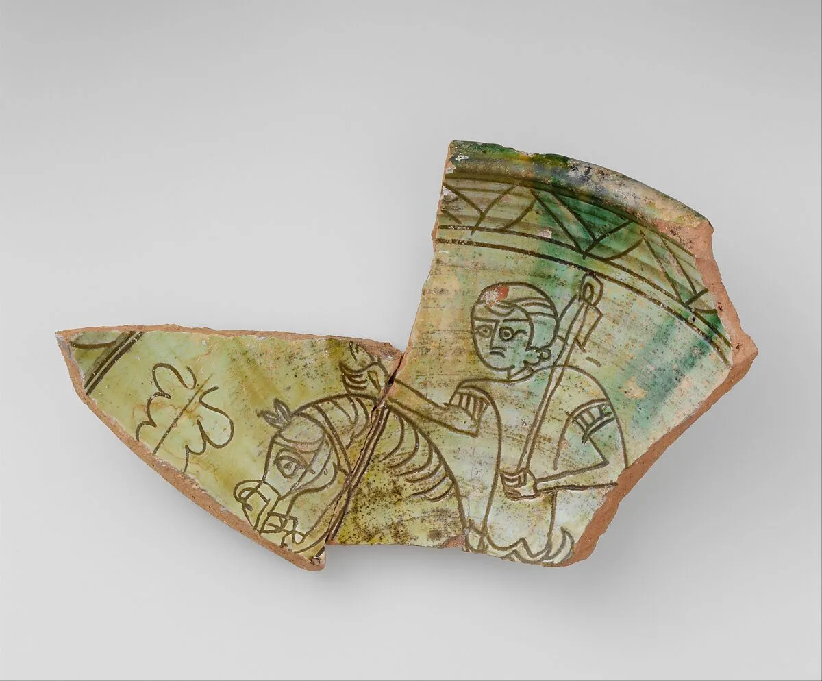 Fragment of a Bowl with a Horse and Rider — Unknown