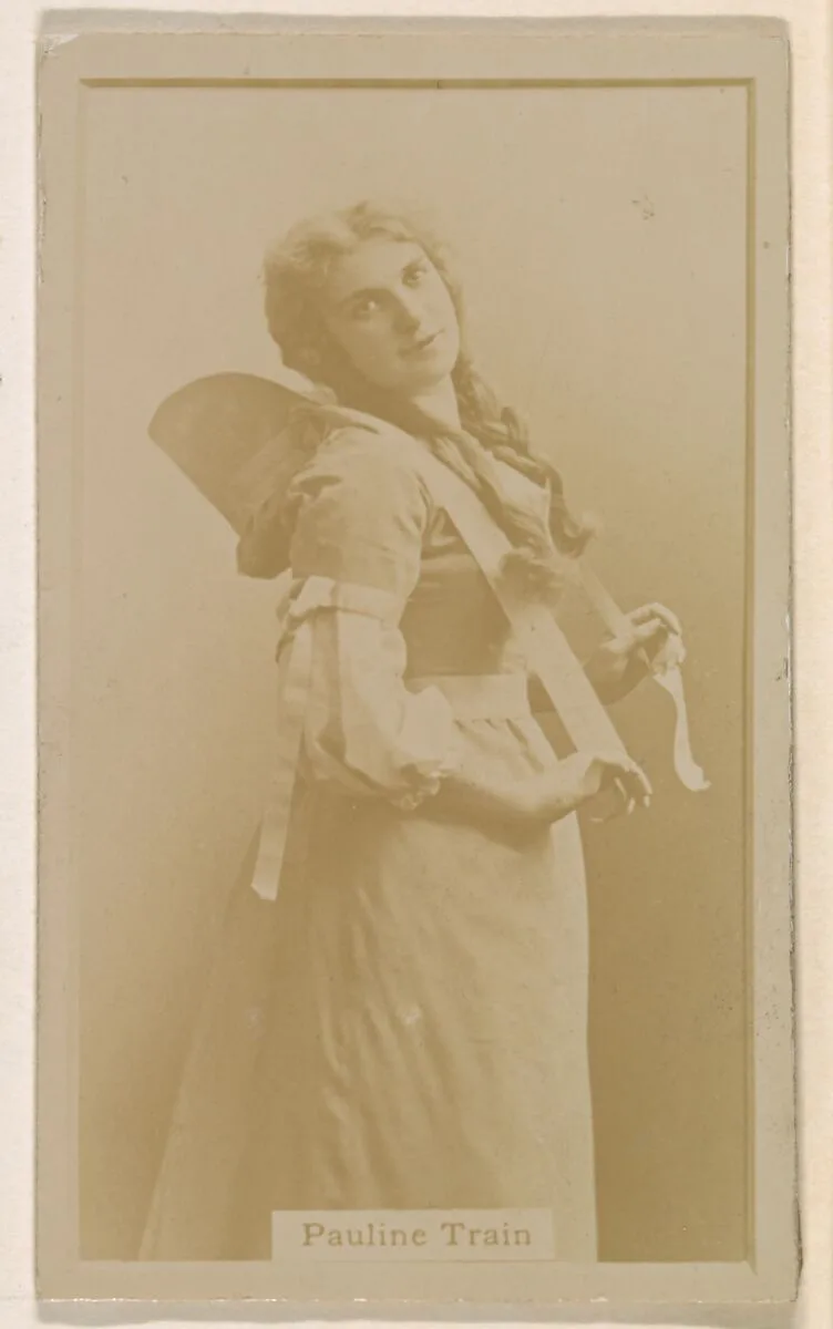 Pauline Train, from the Actresses series (N245) issued by Kinney Brothers to promote Sweet Caporal Cigarettes — Kinney Brothers Tobacco Company