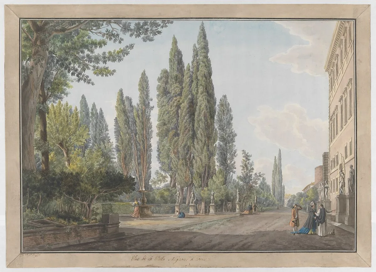 Villa Montalto Negroni — Abraham Louis Rodolphe Ducros|Giovanni Volpato