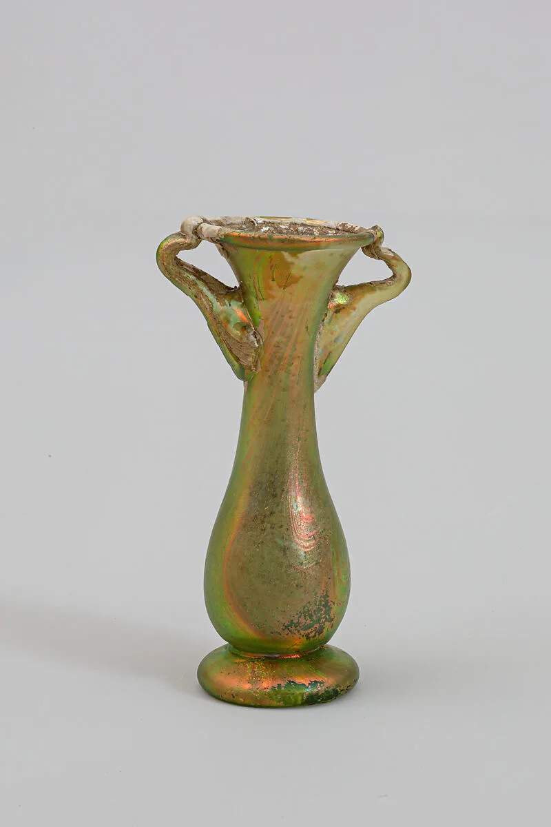 Glass cosmetic flask (kohl tube) — Unknown