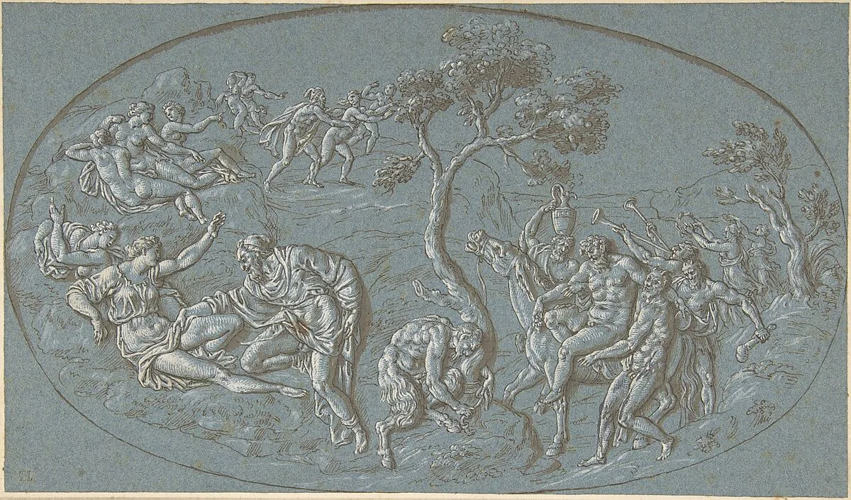 Nymphs And Satyrs — Peter Paul Rubens|Bernard Picart|Guglielmo della Porta