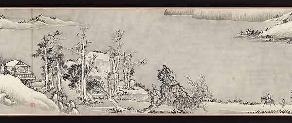 臨王翬倣沈周雪景山水卷|Winter Landscape after Wang Hui’s Interpretation of Shen Zhou — Fu C. Y. Shen