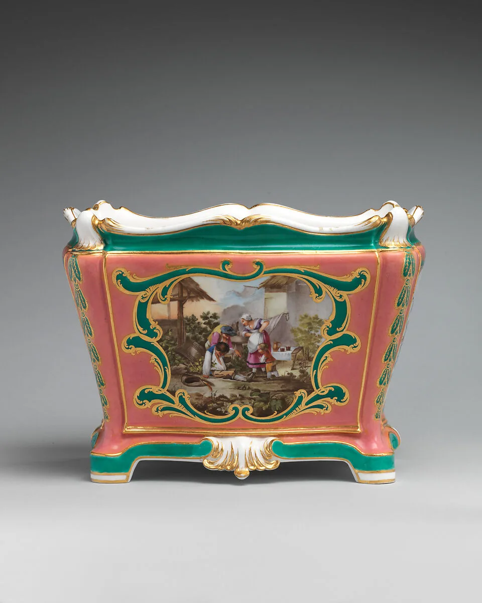 Flower vase (cuvette à tombeau) — Jean-Louis Morin|Sèvres Manufactory|Jean-Claude Duplessis