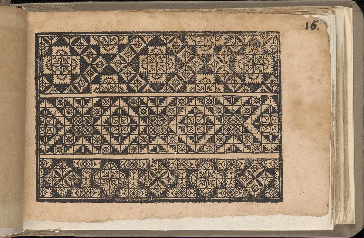 Schön newes Modelbuch (Page 16r) — Sigismundus Latomus