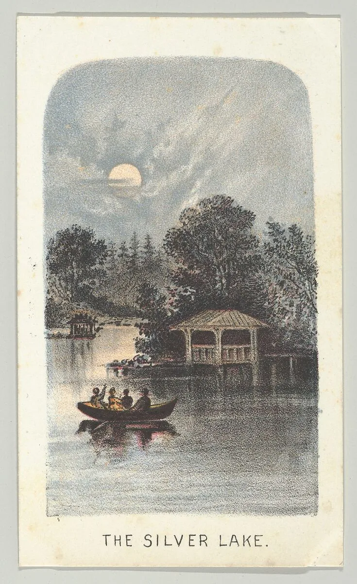 The Silver Lake, from the series, Views in Central Park, New York, Part 2 — Louis Prang & Co.