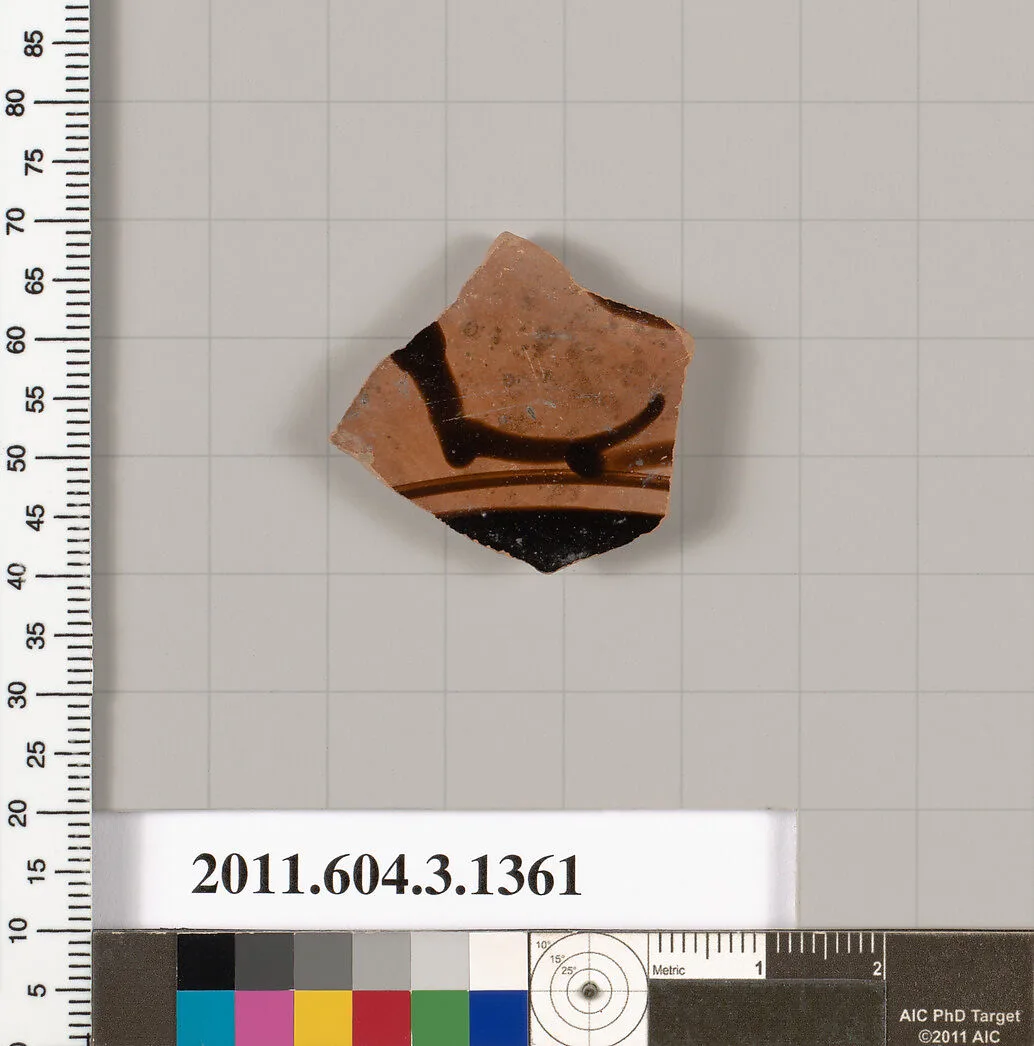 Terracotta fragment of a skyphos (deep drinking cup) — Unknown