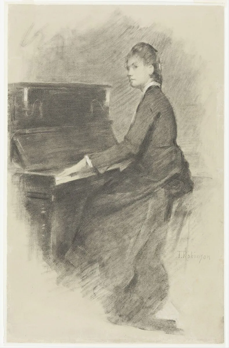 At the Piano — Theodore Robinson