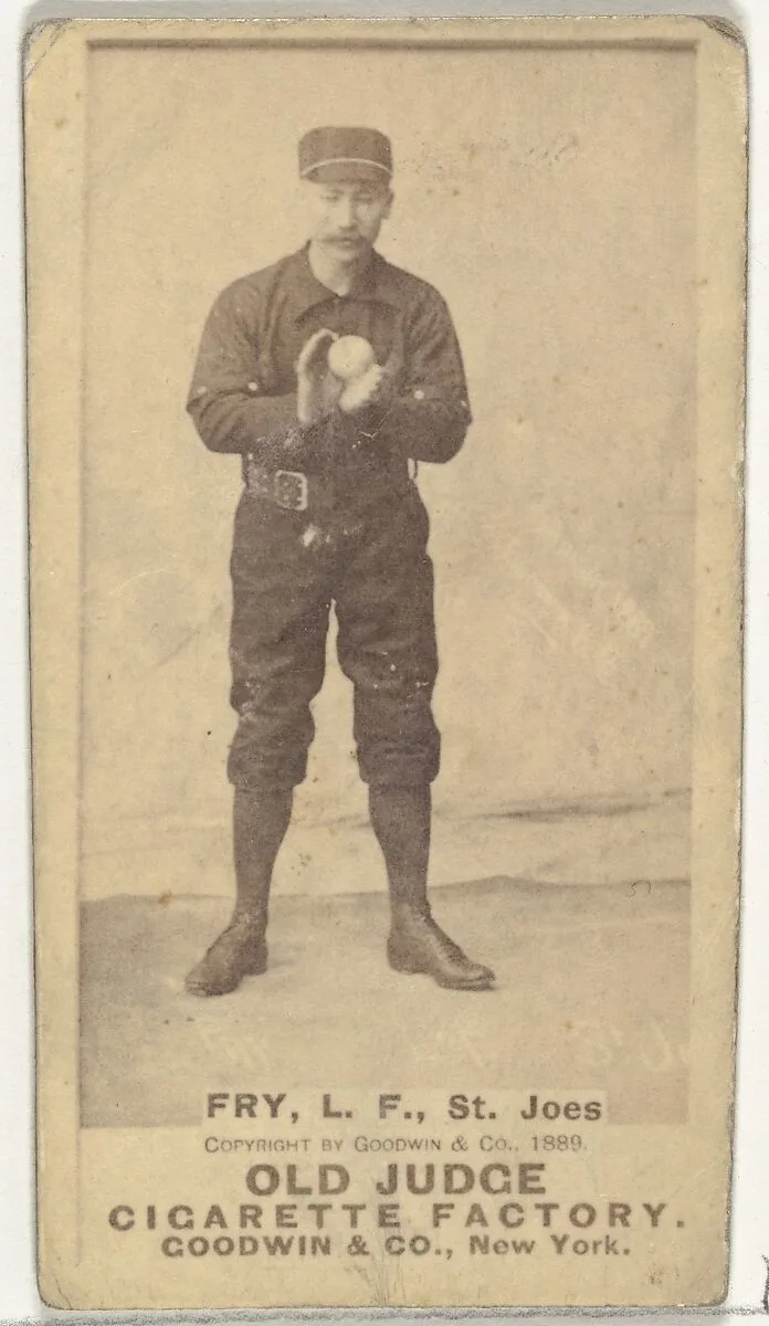 William J. Frey, Left Field, St. Joseph Clay Eaters, from the Old Judge series (N172) for Old Judge Cigarettes — Goodwin & Company