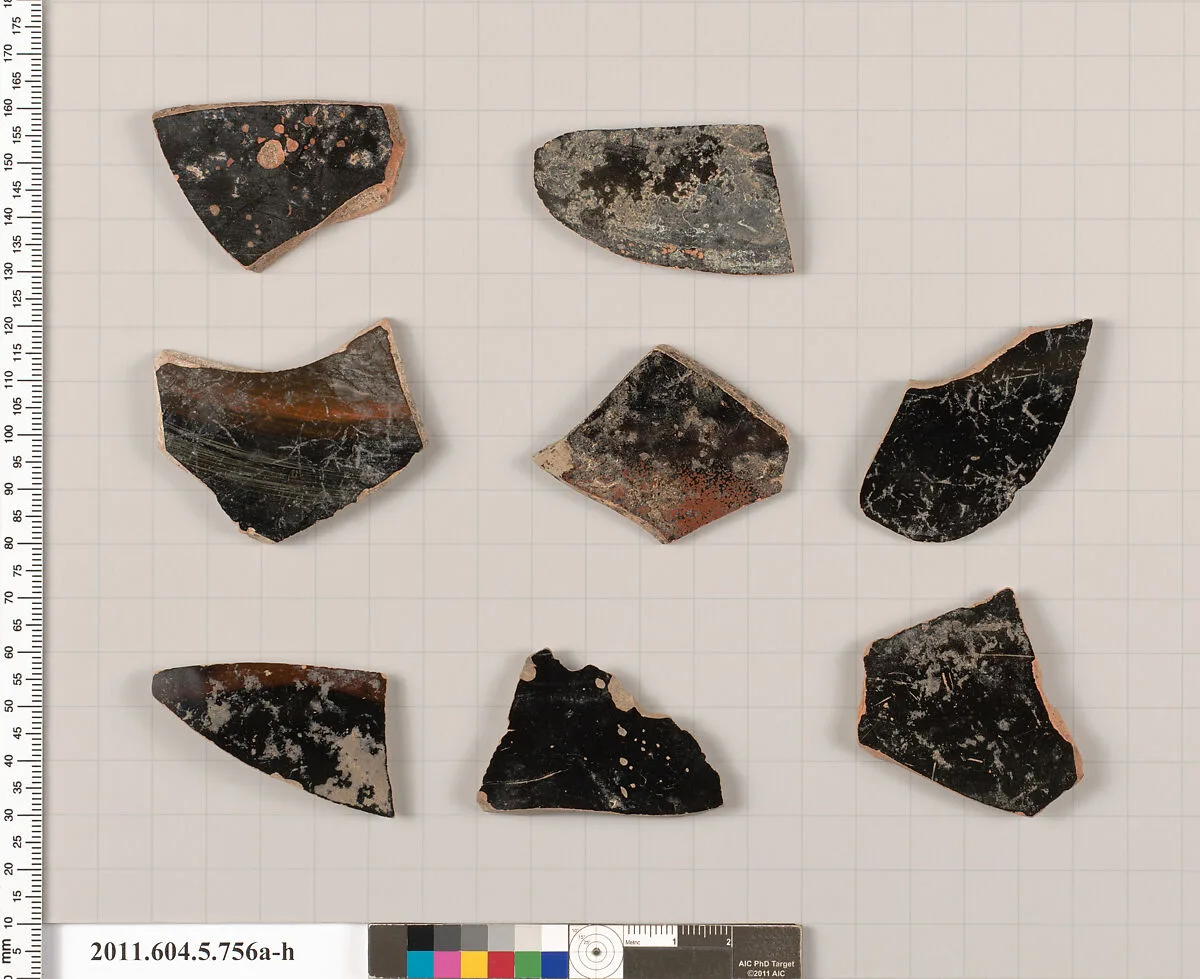 Terracotta fragments of kylikes (drinking cups) — Unknown
