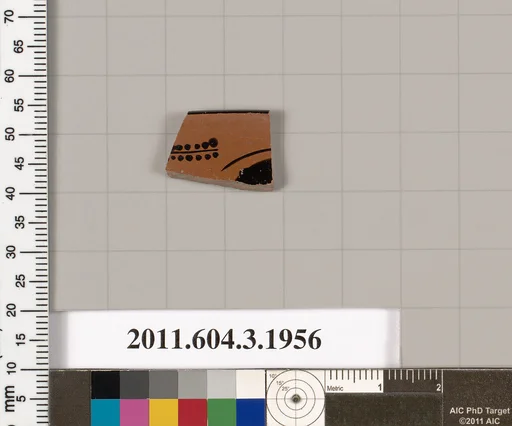 Terracotta fragment of a kyathos (cup-shaped ladle)