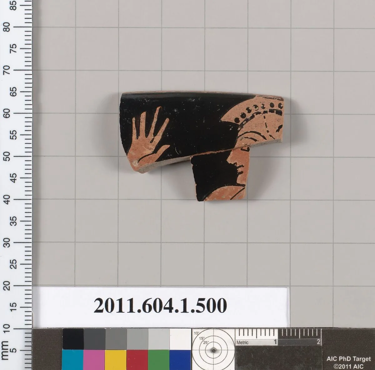 Terracotta rim fragment of a kylix (drinking cup) — Unknown