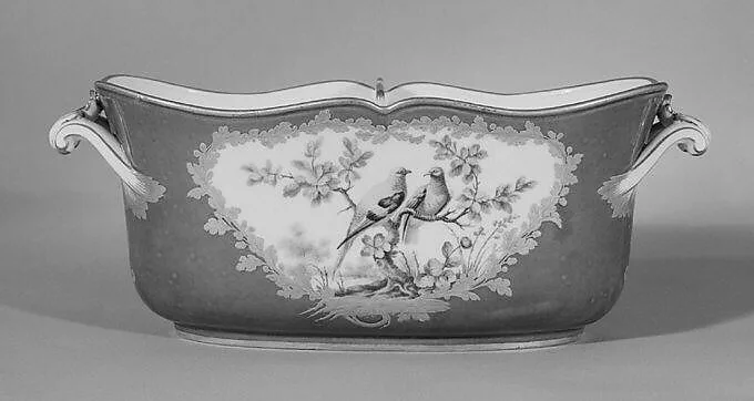 Liqueur bottle cooler (seau ovale à liqueur) (one of a pair) (part of a service) — Sèvres Manufactory|François-Joseph Aloncle