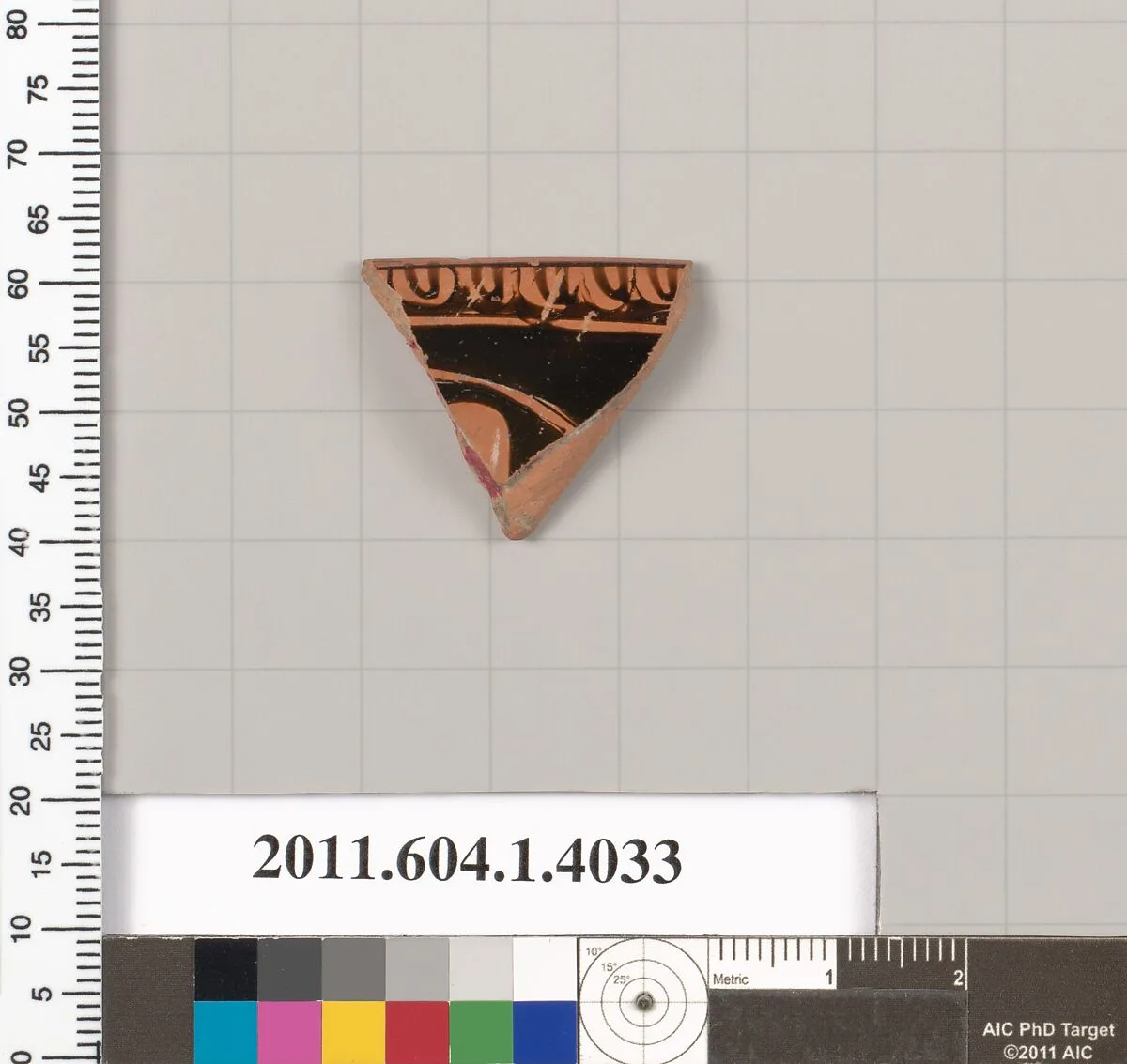 Terracotta rim fragment of a kylix (drinking cup) — Unknown