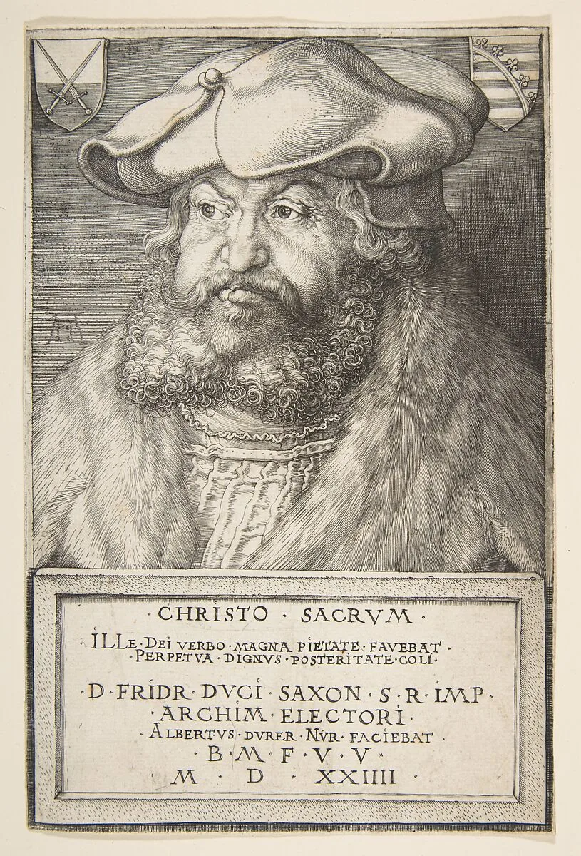 Frederick the Wise, Elector of Saxony — Albrecht Dürer|Frederick the Wise, Elector of Saxony