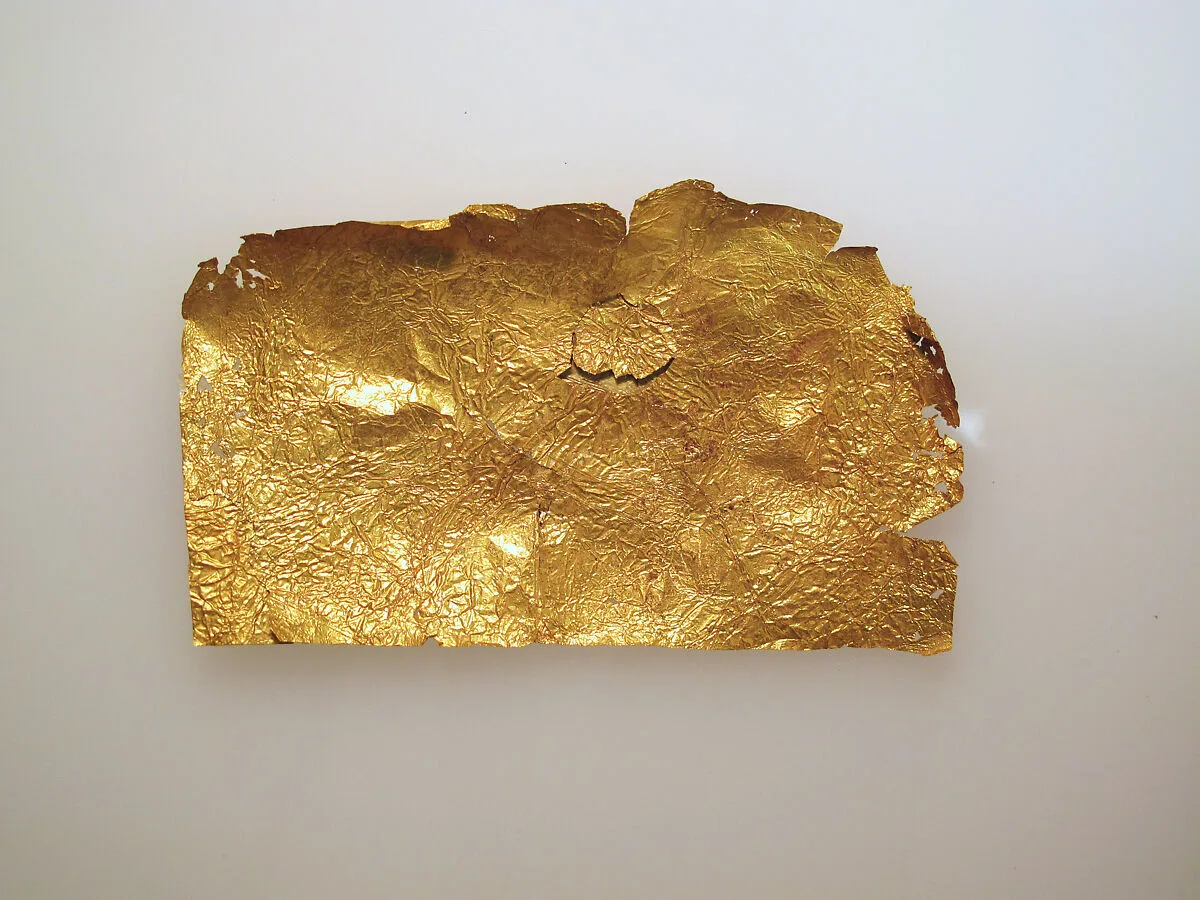 Frontlet of gold leaf — Unknown