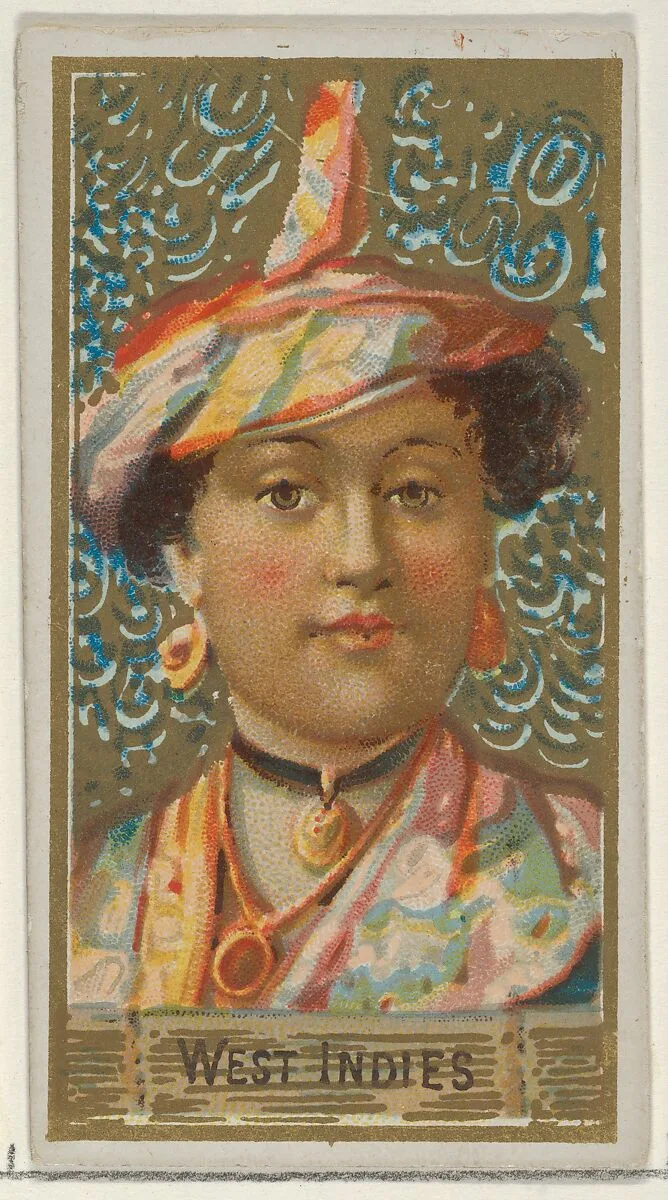 West Indies, from the Types of All Nations series (N24) for Allen & Ginter Cigarettes — George S. Harris & Sons|Allen & Ginter