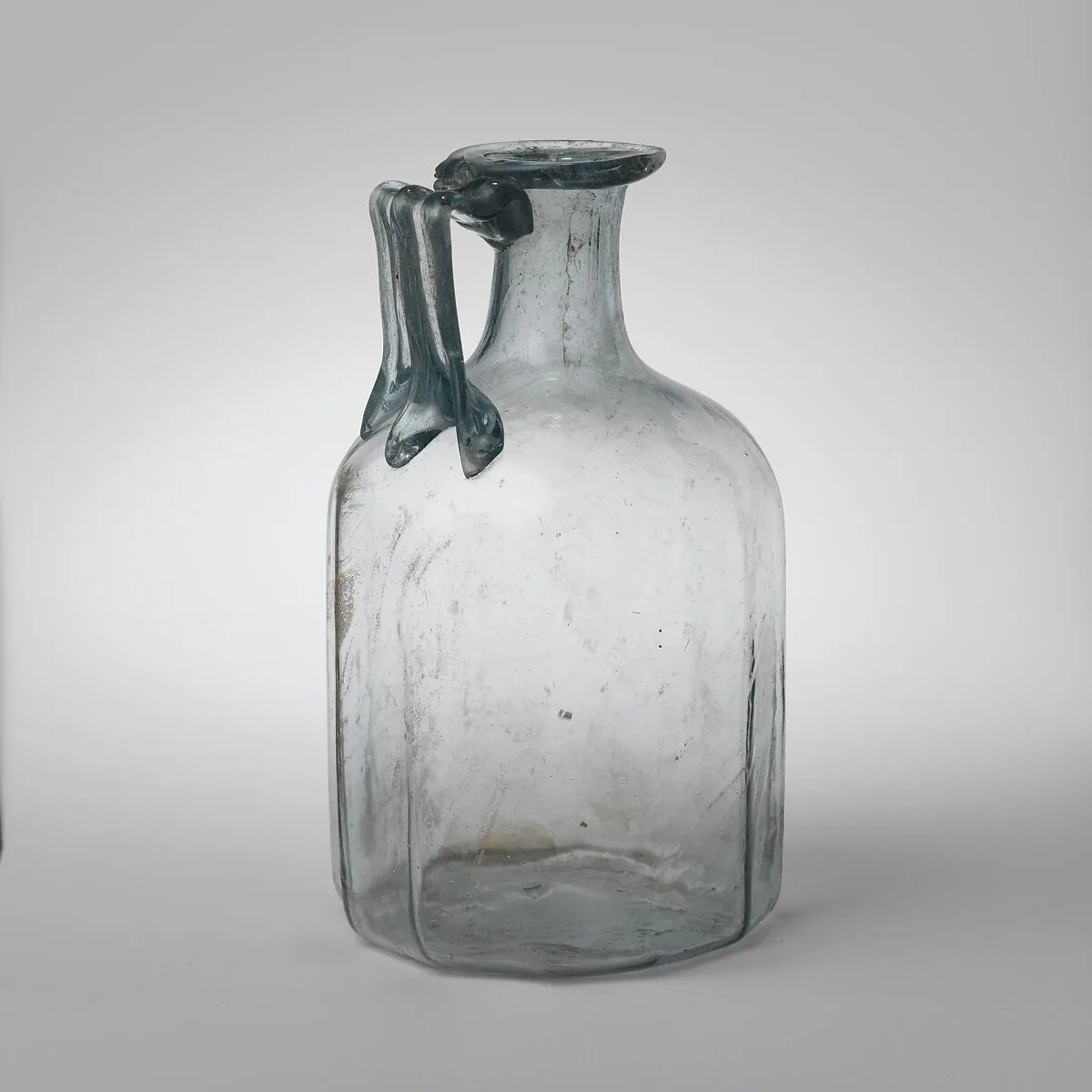 Glass polygonal jug — Unknown