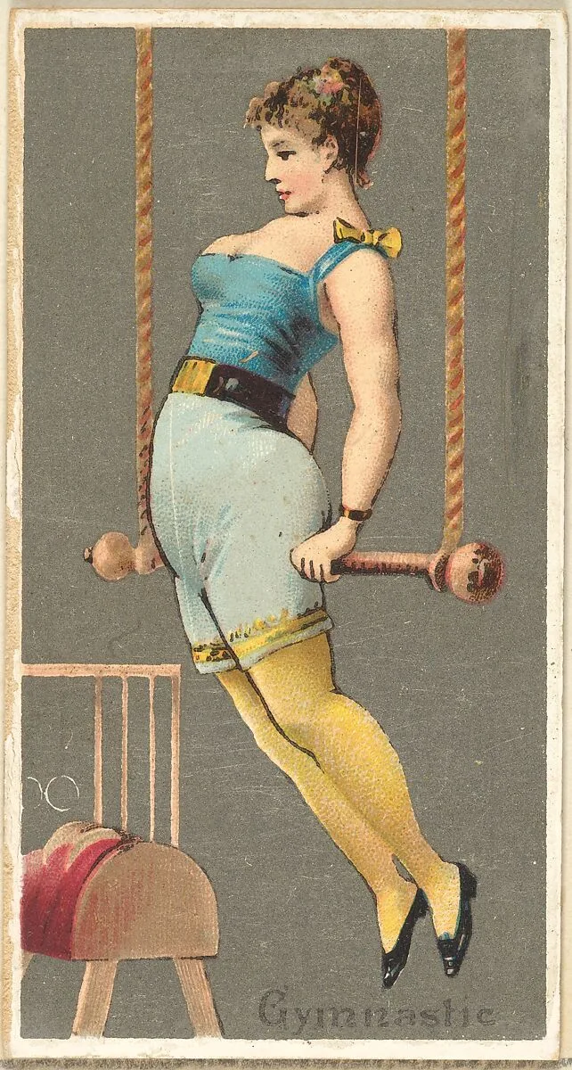 Gymnast, from the Occupations for Women series (N166) for Old Judge and Dogs Head Cigarettes — Goodwin & Company