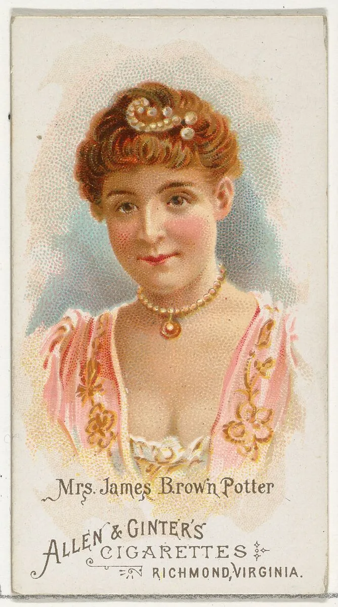 Mrs. James Brown Potter, from World's Beauties, Series 1 (N26) for Allen & Ginter Cigarettes — Allen & Ginter