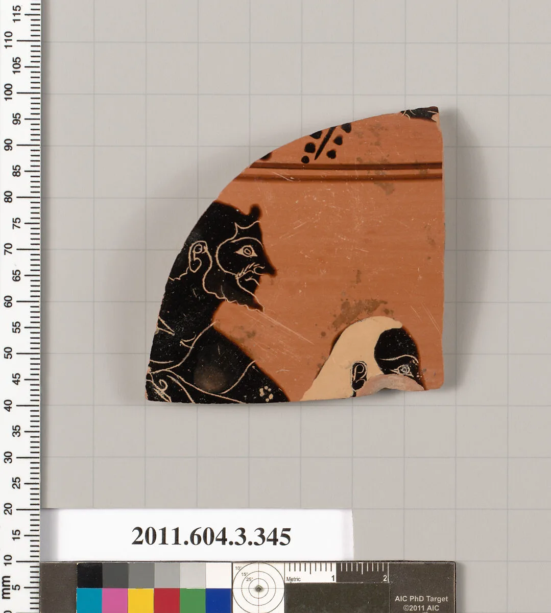 Terracotta fragment of a neck-amphora (jar) — Unknown