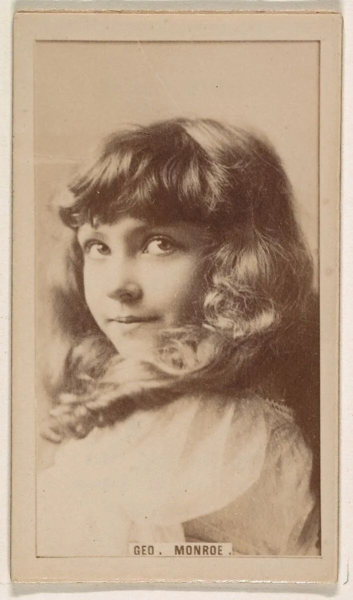 Geo. Monroe, from the Actresses series (N245) issued by Kinney Brothers to promote Sweet Caporal Cigarettes — Kinney Brothers Tobacco Company