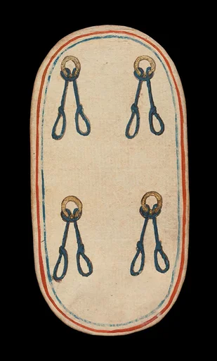 4 of Nooses, from The Cloisters Playing Cards