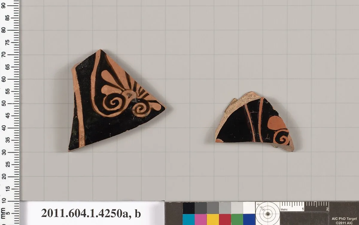 Terracotta fragments of kylikes (drinking cups) — Unknown