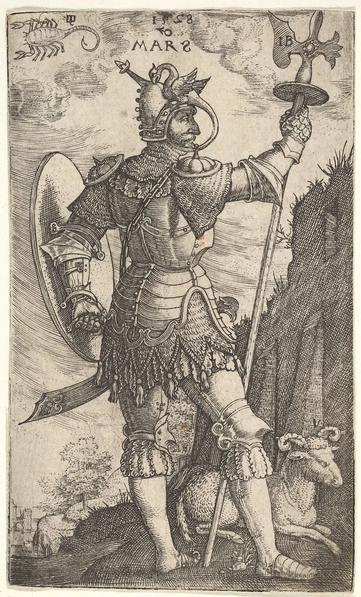 Mars from The Gods Who Preside Over the Planet — Master I.B.