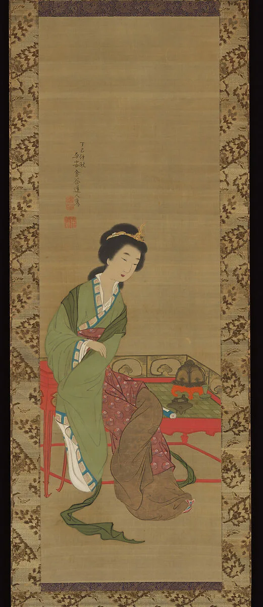 唐美人図 (Tō bijin zu)|Chinese Beauty — Yokoi Kinkoku 横井金谷
